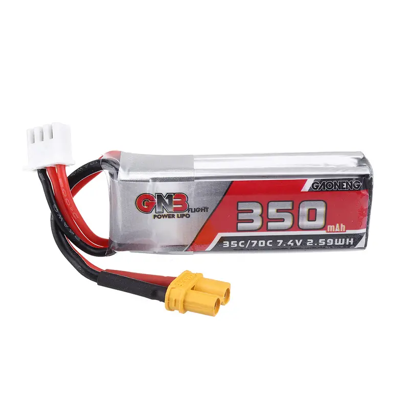Gaoneng Gnb 7.4V 350Mah 35C 2S Lipo Battery Xt30 Plug For  For Beta75x Rc Drone Fpv Racing 1