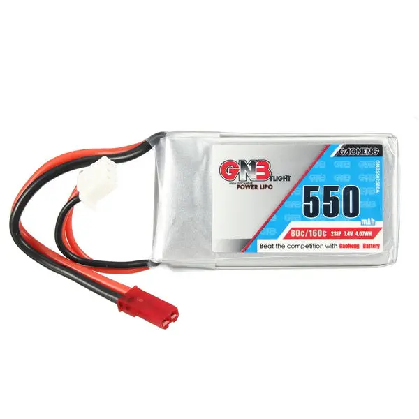 Gaoneng Gnb 7.4V 550Mah 2S 80/160C Lipo Battery Jst Plug For Aurora 90 100 1