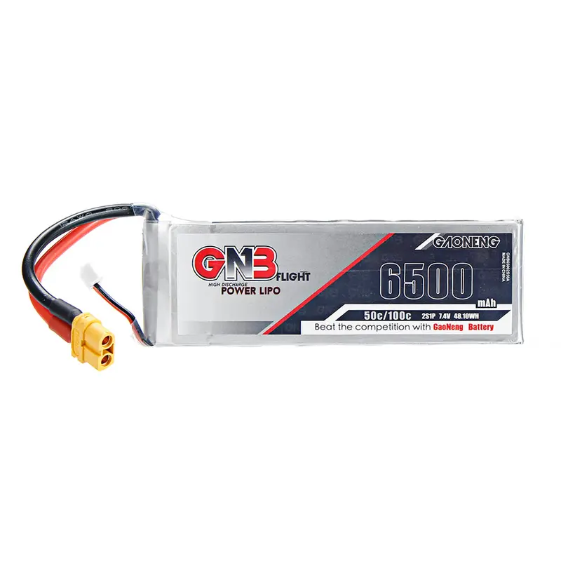 Gaoneng Gnb 7.4V 6500Mah 50C 2S Lipo Battery Xt60u-F Plug For Rc Car Quadcopter 1