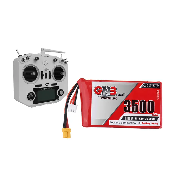 Gaoneng Gnb 7.6V 3500Mah 2S Hv Lipo Battery Xt30 Plug For Frysky Taranis Qx7 Transmitter Tx Remote Control 1