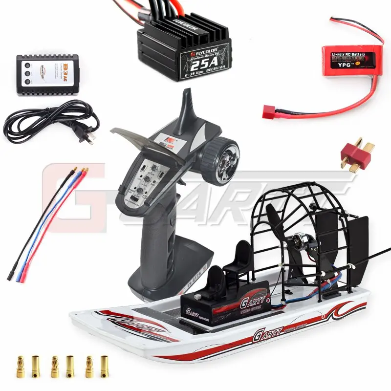 Gartt High Speed Swamp Dawg Rc Air Boat Kit New Combo Rc 1 Remote Control Toys Beach Water Snowy For Children Chrismas Present 1