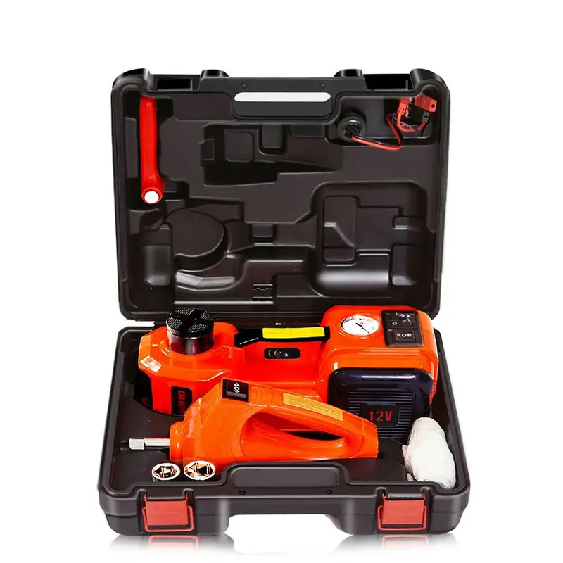 Gato Electrico Hidraulico 12V 5Ton Con Accesorios 1