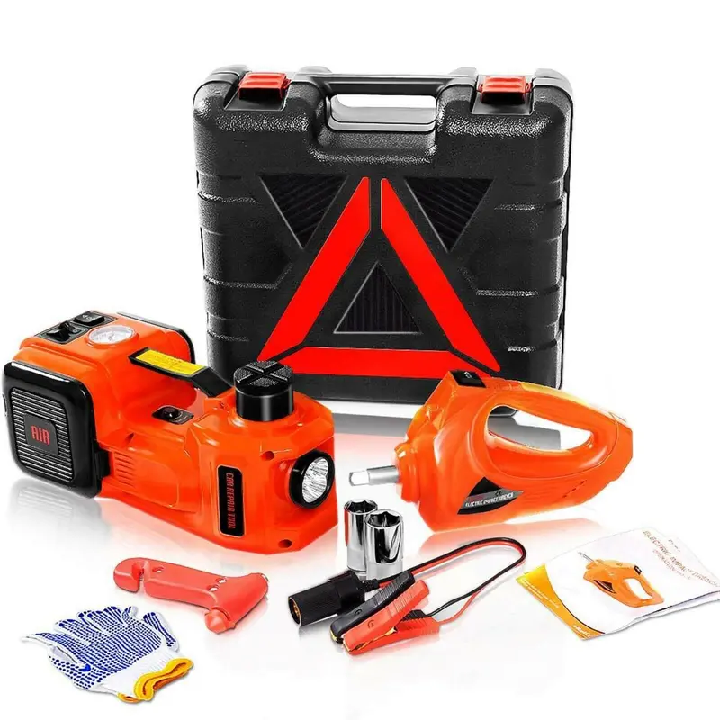 Gato Electrico Hidraulico 12V 5Ton Con Accesorios 2