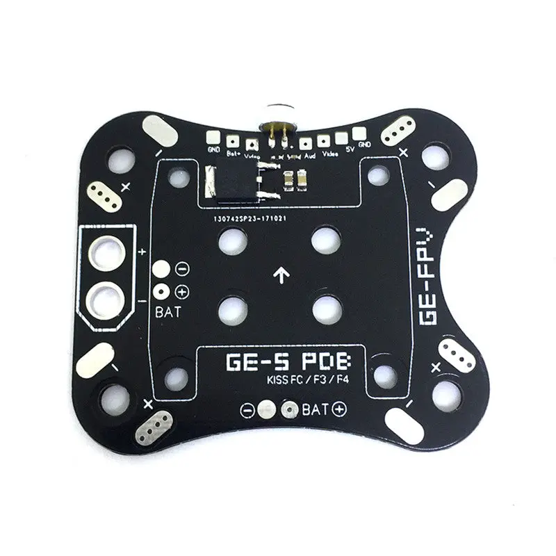 Ge-5 V2.0 5V Output Pdb W/ 4*Press Nuts 2Oz Copper Mic Support 30*30Mm&30.5*30.5Mm Fc For Rc Fpv Racing Drone 1