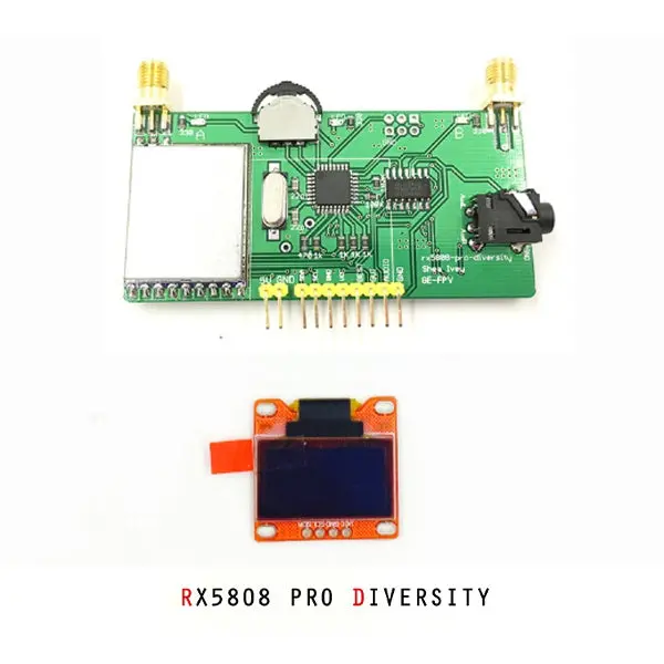 Ge-Fpv Rx5808 Pro 5.8G 40Ch True-D Diversity Fpv Receiver Onboard Oled Osd Display Module For Fpv Goggles Fatshark Monitor Rc Drone (Sma Female) 2