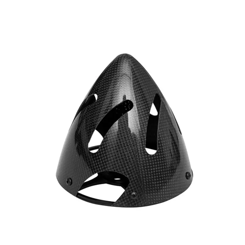 Gemfan Carbon Fiber Hollow Aluminum Base Three-Leaf Cowling Fairing 82Mm For Rc Airplane 1