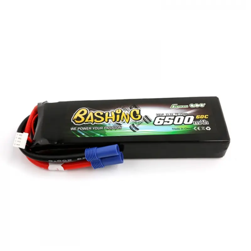 Gens Ace 11.1V 6500Mah 60C 3S1p Xt60 Plug Lipo Battery For Arrma 1/8 1/10 Rc Vehicles Parts 1