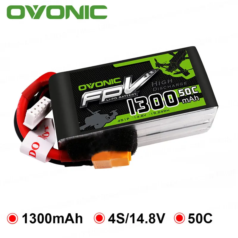 Gens Ace Ovonic 1300Mah 1550Mah 11.1V 14.8V Lipo 3S 4S Battery 50C 80C 100C With Xt60 Plug For Rc Car Drone Heli Boat Car 1