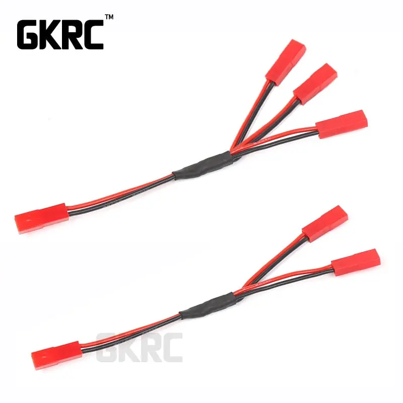 Gkrc Three In One Cable Esc Power Supply External Wiring Jst For 1/10 Rc Crawler Car Defender Traxxas Trx4 Tactical Unit Bronco 1