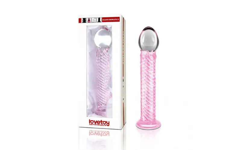 Glass Dildo Romance 7 Pink 7.5In. 1