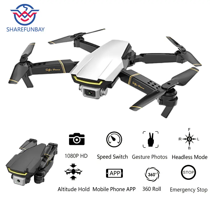 Global Drone Gw89 Quadrocopter With Camera Hd 1080P Helicopter Rtf Folding Rc Drone X Pro Wifi Fpv Dron Vs M69 E58 E520 Sg106 1