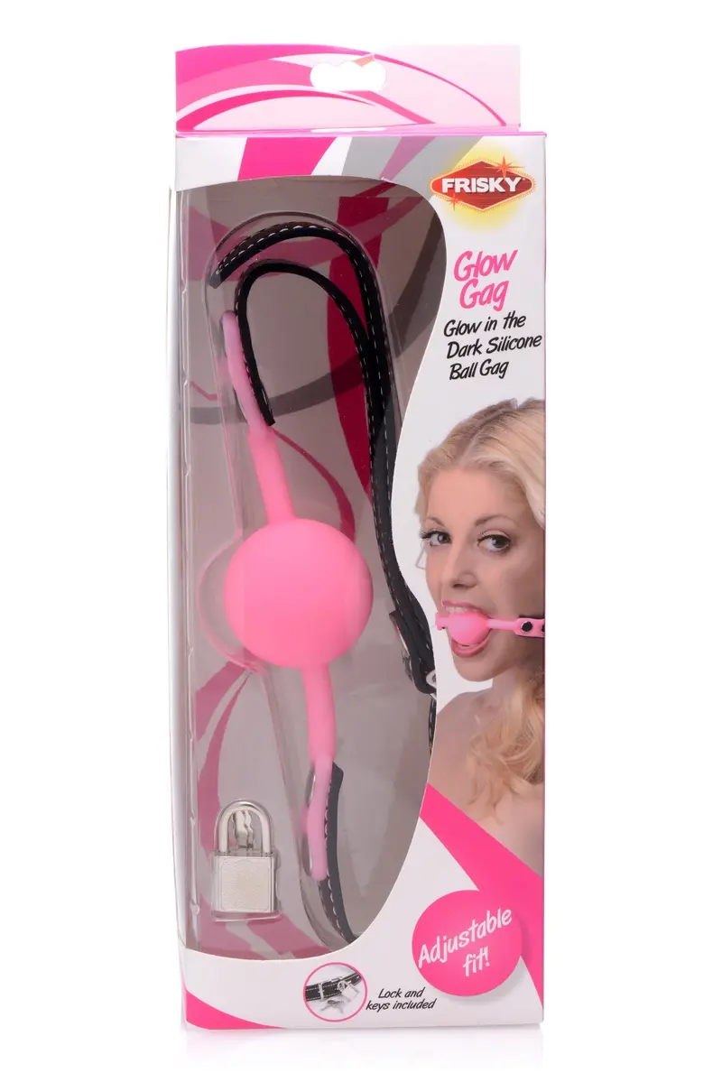 Glow Gag Glow In The Dark Silicone Ball Gag. 1