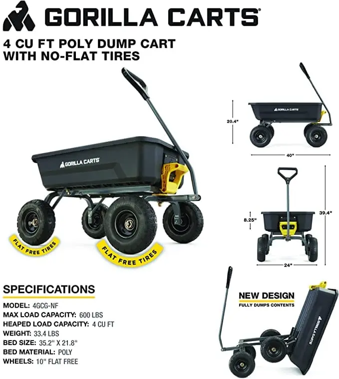 Gorilla Yard Cart  7 Cu.Ft. 1