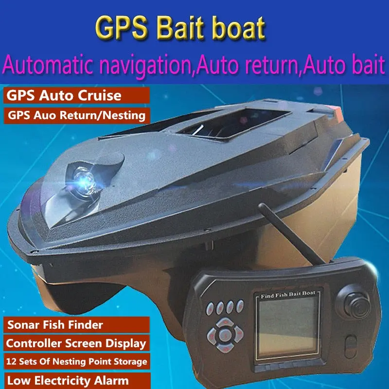 Gps Auto Cruise Rc Bait Boat 380E Gps Navigation Dual Body Remote Control Rc Intelligent Nesting Fishing Boat With 12 Nest Point 1