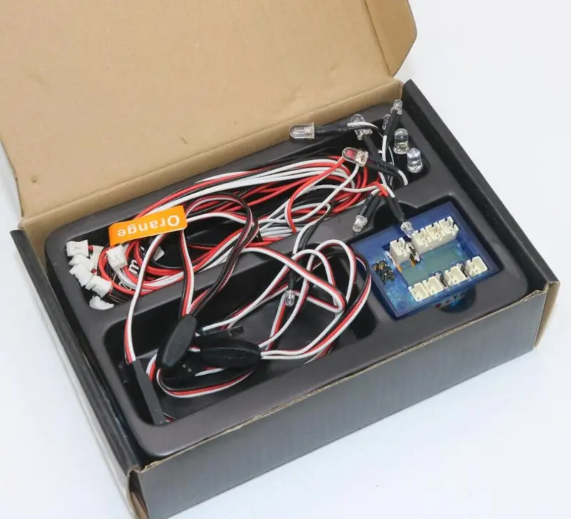 Gt Power Rc Car Lighting 8Led Flashing Lighting Light Wire System 2 Ppm Fm Fs 2.4G Kit Brake + Headlight + Signal 1