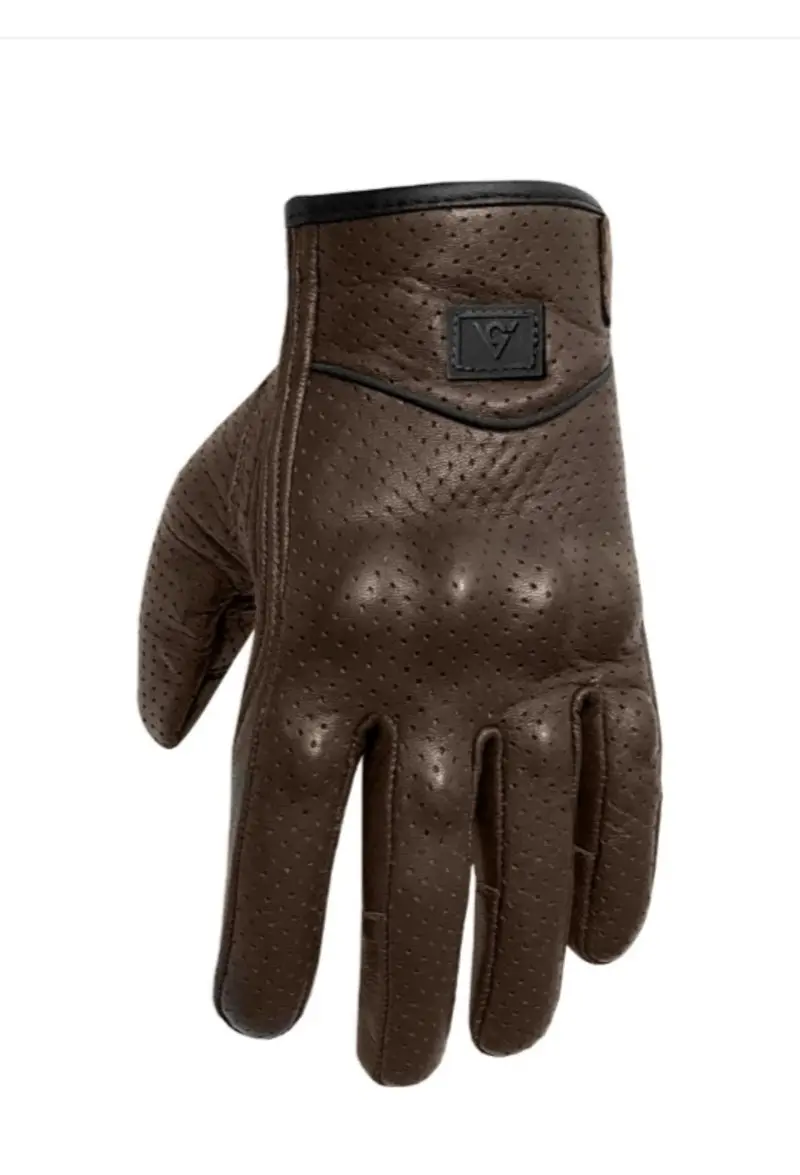 Guantes De Cuero Para Motocicleta Viking Para Hombre 1