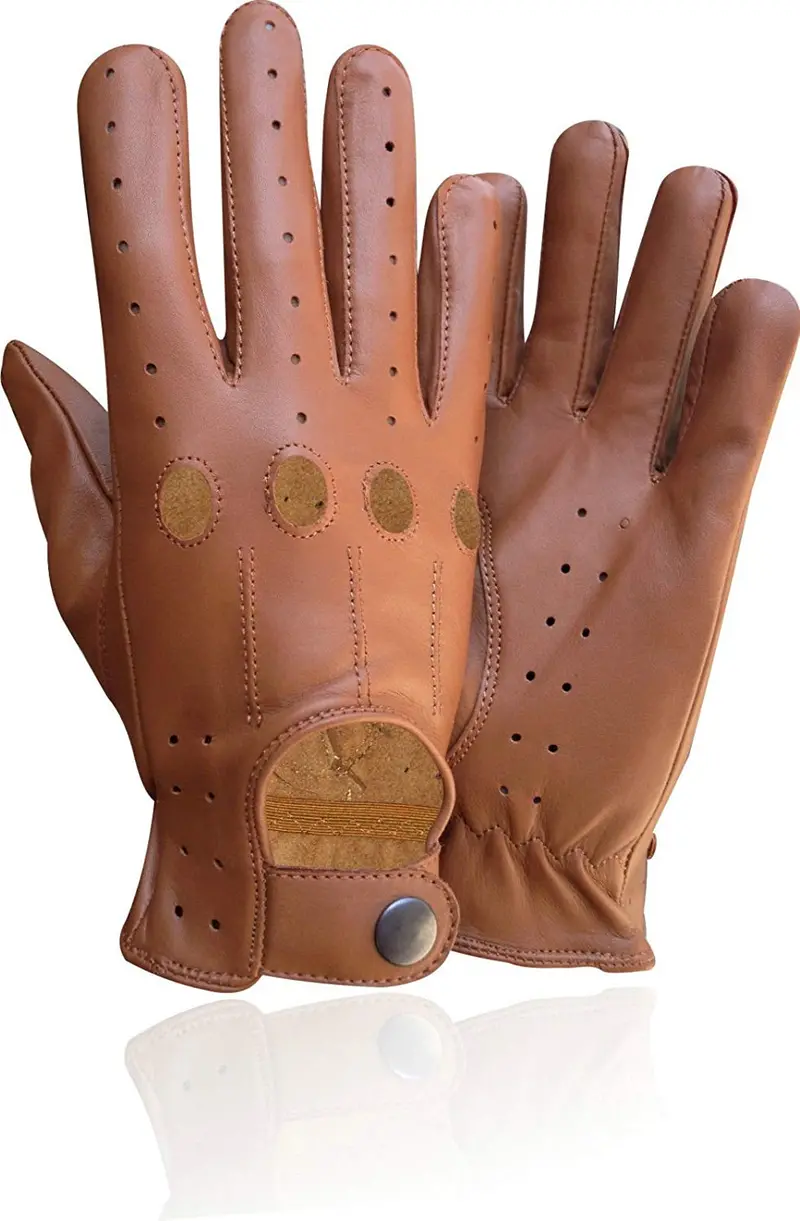 Guantes Piel Genuina Para Conducir En Moto Varios Colores 1