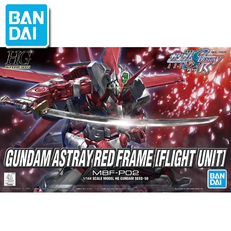 Gundam Bandai Model Hg 1/144 Gundam Astray Redframe (Flight Unit) Mobile Suit Kids Toys 1