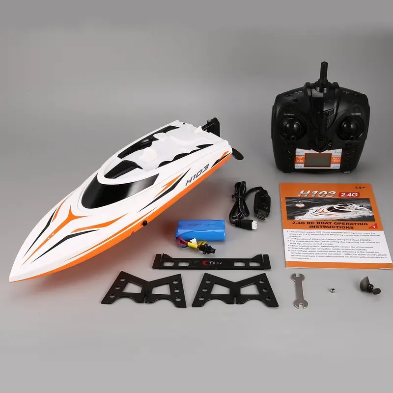 H102 H106 H105 Rc Boat High Speed Racing 28Km/H Remote Control Boat 180 Flip With Lcd Screen As Gift For Children Toy Kid 1