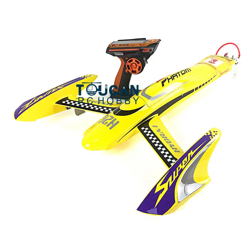H660 Rtr Kevlar Electric Rc Boat 100Km/H Radiosys Battery Brushless Motor Yellow Thzh0043 1