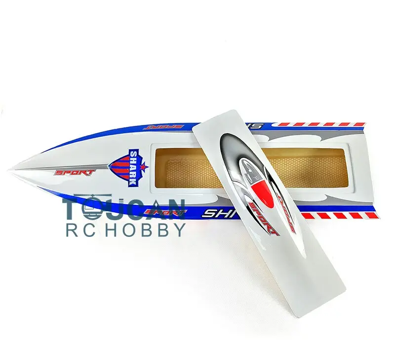 H750 Kit Shark Fiber Glass Electric Racing Speed Rc Boat Hull Only Advanced Player White Th02640 1