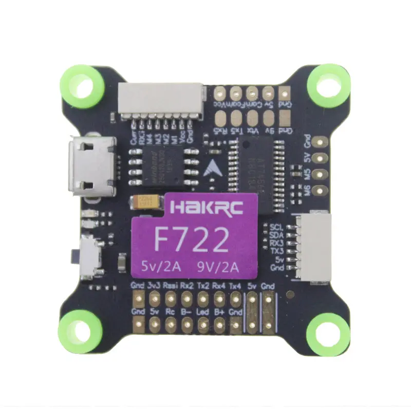 Hakrc F722 Flight Controller Osd Bec 5V/2A 9V/2A 3-9S Mpu6000 For Rc Drone Fpv Racing 1