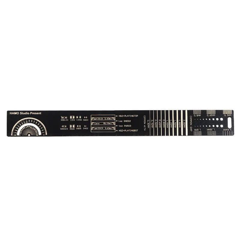 Hamo 250Mm Scale Straight Ruler Degree Brass Protractor Multifunction Measuring Tool For Rc Drone Fpv Racing 2
