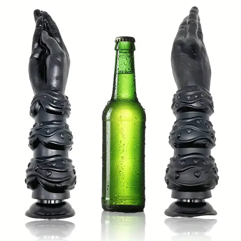 Hand Play Black Dildo. 1