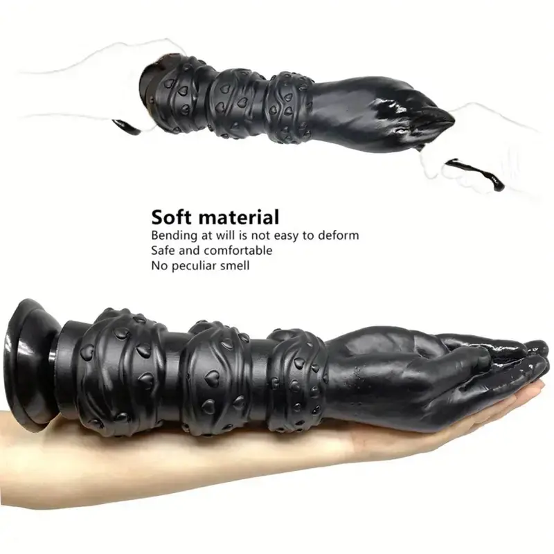 Hand Play Black Dildo. 2