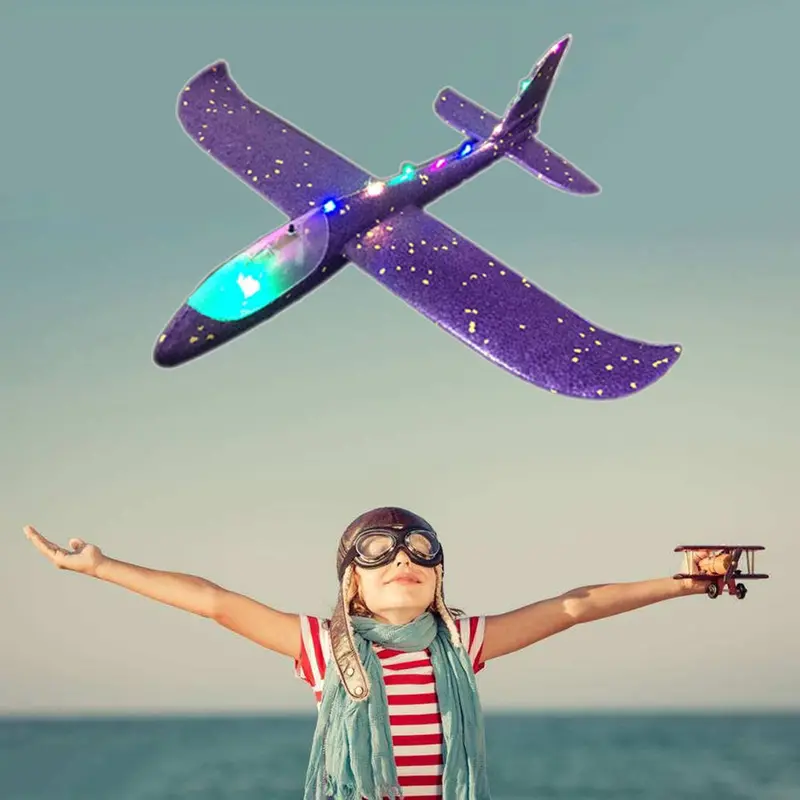 Hand Throw Airplane Epp Foam Outdoor Launch Glider Plane Kids Toys 48 Cm Interesting Launch Throwing Inertial Model Gift Funny 1
