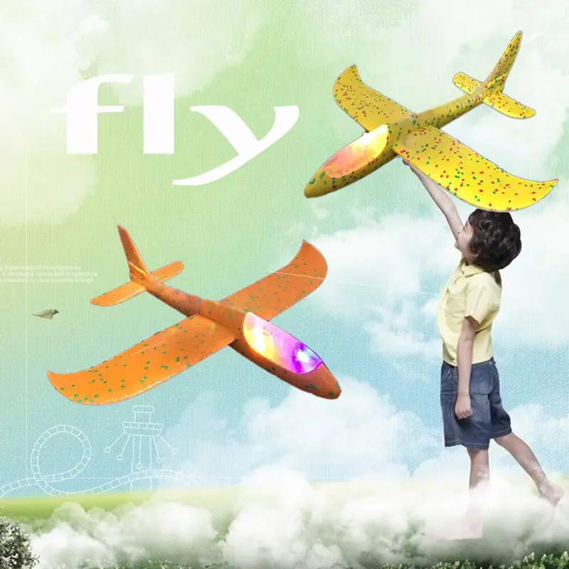 Hand Throw Airplane Epp Foam Outdoor Launch Glider Plane Kids Toys 48 Cm Interesting Launch Throwing Inertial Model Gift Funny 3