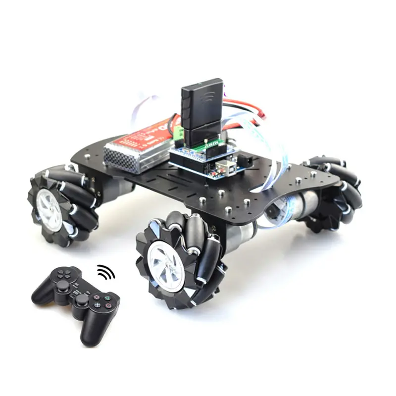 Handle Remote Control Smart Mecanum Wheel Robot Car Omni-Directional For Arduinoo With 12V Encoder Motor Diy Project Stem 1
