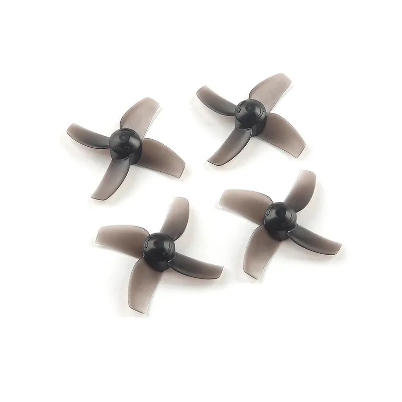 Happymodel Mobula7 Part 40Mm 1.0Mm Hole 4-Blade Propeller 2 Cw & 2 Ccw For 0603 0703 0802 Motor (Black) 1