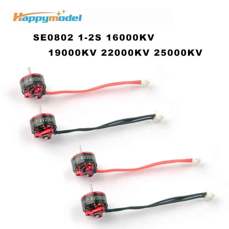 Happymodel Se0802 1-2S 16000Kv 19000Kv 22000Kv 25000Kv Brushless Motor For Mobula7 Snapper7 Rc Drone Multicopter Part Accessorie 1