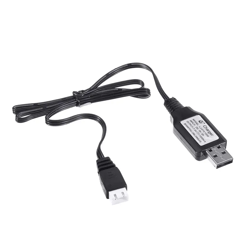 Hbx 7.4V 2S Li-Ion Battery Charger Usb Charging Cable For 16889 1/16 Rc Vehicles Spare Parts 18859E-E001 1