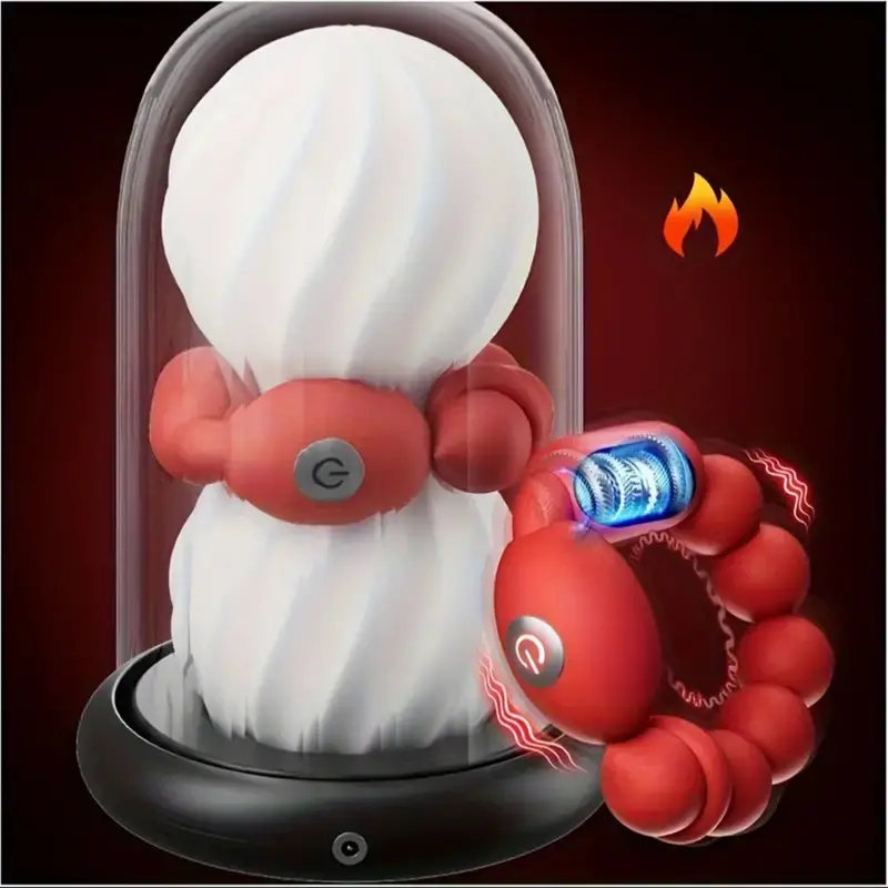 Heating Vibrating Cock Ring Anal Plug. 1