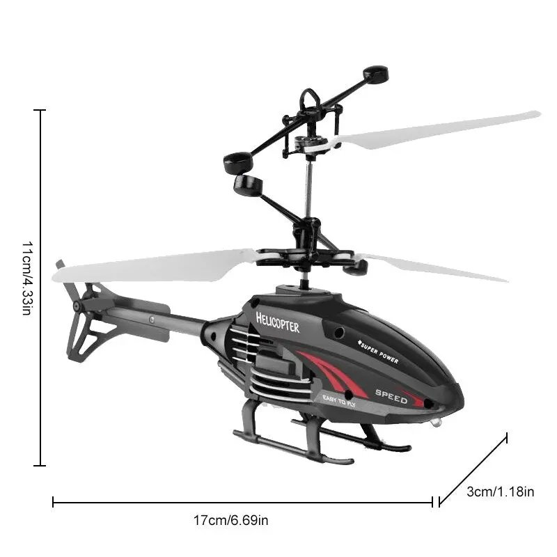 Helicopter Flying Toys With Rechargeable Mini Infrared Induction Drone Rc Toys Induction Helicopter For Boys Girls Indoor Games 3