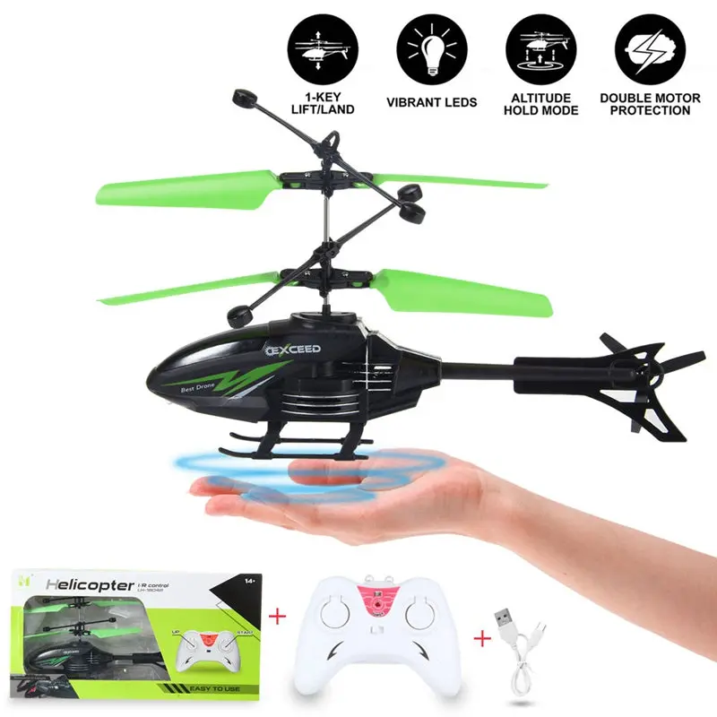 Helicopter Flying Toys With Rechargeable Mini Infrared Induction Drone Rc Toys Induction Helicopter For Boys Girls Indoor Games 3