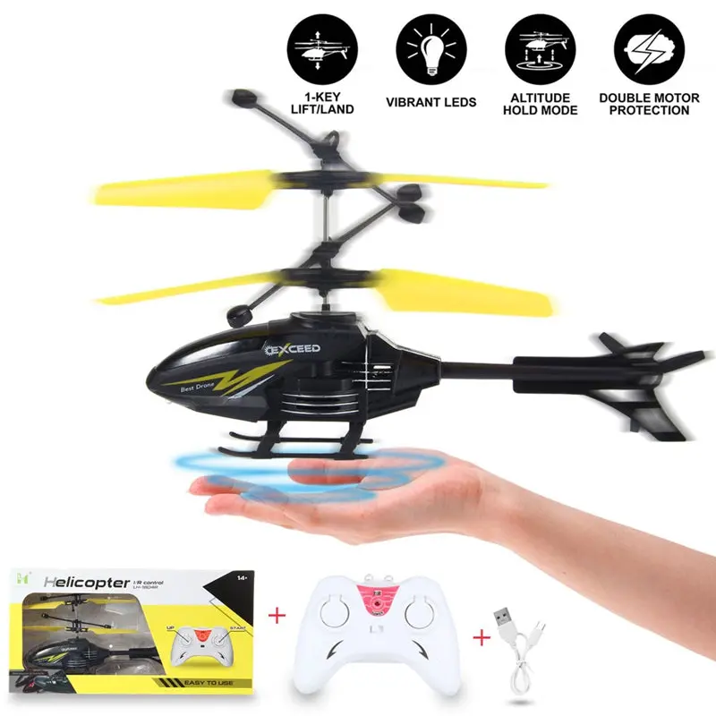 Helicopter Flying Toys With Rechargeable Mini Infrared Induction Drone Rc Toys Induction Helicopter For Boys Girls Indoor Games 6