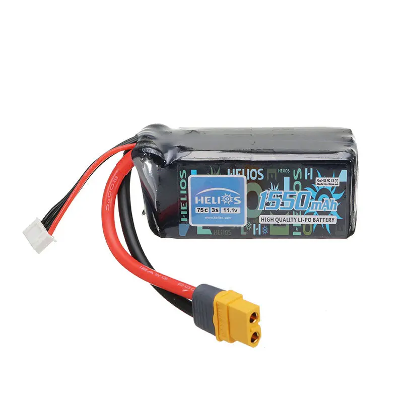 Helios 11.1V 1550Mah 3S 75C Lipo Battery Xt60 Plug For For Fpv Rc Drone 1
