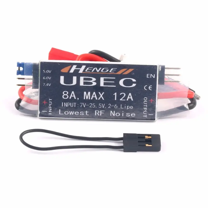 Henge 8A Ubec Output 5V/6V/7.4V 6A/8A Max 12A Inport 7V-25.5V 2-6S Lipo/6-16 Cell Ni-Mh Input Switch Mode Bec For Rc Helicopter 1