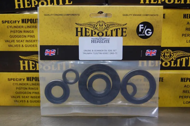 Hepolite Triumph Twins Engine Oil Seal Kit 1