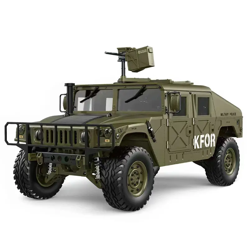 Hg P408 1/10 2.4G 4Wd 16Ch 30Km/H Rc Model Car U.S.4X4 Military Vehicle Truck Without Battery Charger 1