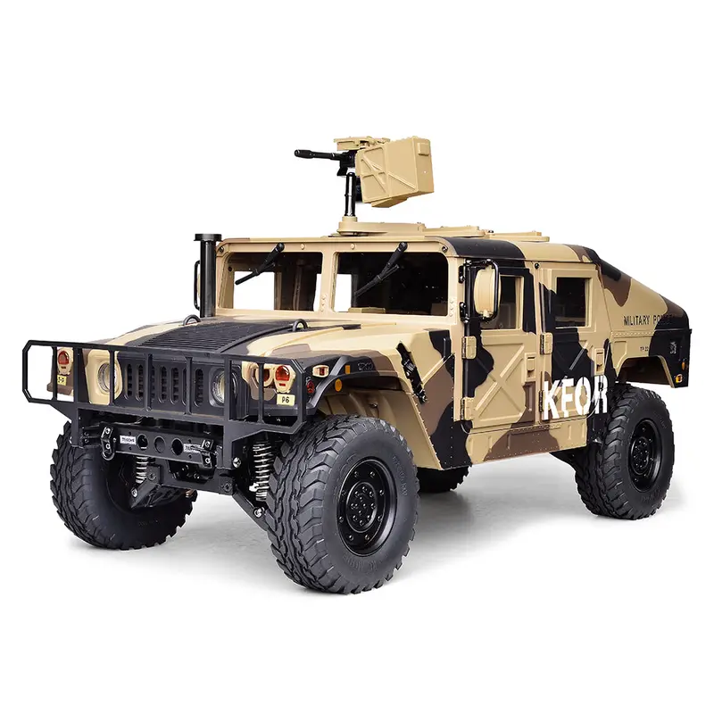 Hg P408 Standard 1/10 2.4G 4Wd Rc Car U.S.4X4 Military Vehicle Truck W/O Battery Charger In Camouflage Yellow Color 1
