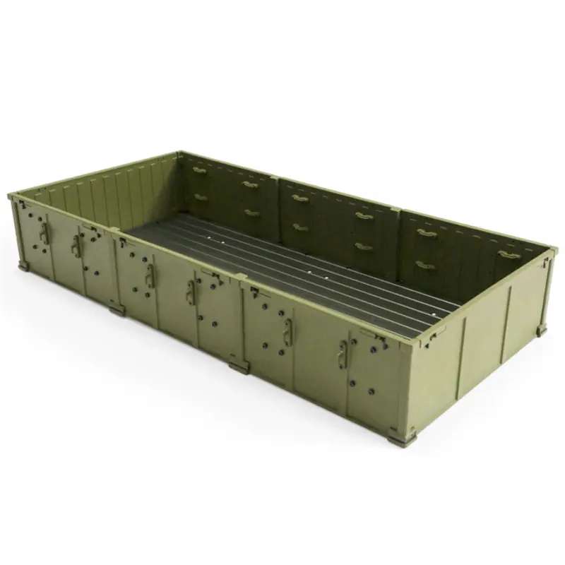 Hg P801 1/12 2.4G 8X8 Rc Car Parts Army Green Alloy Container 8Ass-P0010 W/ Screws 1