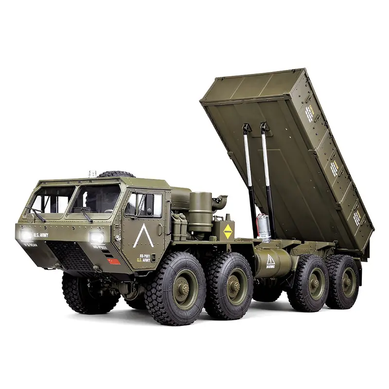 Hg P803a Upgraded Light Sound 1/12 2.4G 8X8 Ep Rc Car For Us Army Military Truck 5Kg Load Capacity W/O Battery Charger 1