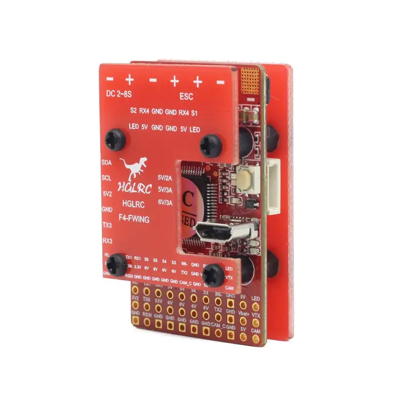 Hglrc F4 Wing Flight Controller Stm32f405 2-8S Integrated 6V/3A Bec Pdb For Rc Airplane Drone 1