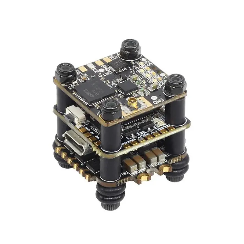 Hglrc Fd413-Vtx 16X16 F411 Flight Controller & 13A 2-4S Blheli_S 4 In 1 Brushless Esc 25~400Mw Vtx Stack For 60-180Mm Frame Kit 1