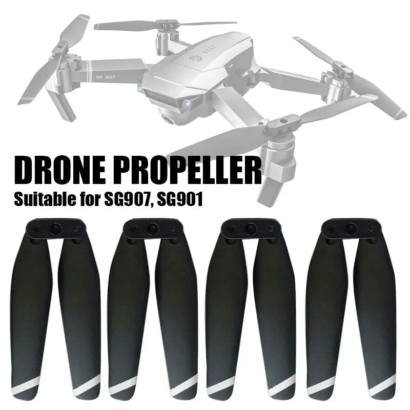 High Quality Black 4Pcs Sg907/Sg901 Rc Quadcopter Spare Parts Cw Ccw Prop Blade Propeller For Rc Helicopter Rc Drone 1