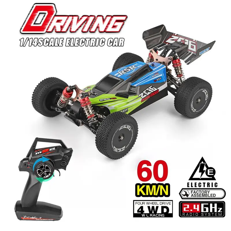 High Quality Wltoys 144001 1/14 2.4G Remote Control Rc Car 4Wd High Speed Racing Vehicle Models 60Km/H Children Gift Toys 1